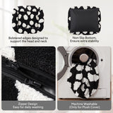 JOEJOY Large Dog Beds Large Sized Dog, Rectangle Washable Orthopedic Pet Bed with Removable Zipper Cover, Cute Soft Calming Puppy Pet Bed with Jacquard Shaggy Plush & Non Skid Bottom