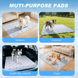 Velvopet Dog Cooling Mat, Cooling Mat for Dogs, Breathable Dog Bed with Non-Slip Design, Portable & Washable Pet Pad for Indoor, Outdoor, Crate, Summer Cat Bed, Cool Pet Pad, Gel-Free, 39"x58"