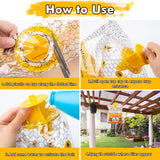 6 Big Disposable Fly Bag, Fly Traps Outdoor Hanging, Ranch Stable Horse Fly Trap Hunter Bait Control for Barn, Farm, Mosquito Bug Catcher and Flying Insect Trap Killer Repellent