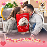 Solsew Valentine Dog Costume Kissing Booth Headpiece for Dog and Cats Cute Pup Kissing Booth Pet Headwear Costume Gift for Holiday Birthday Party(S/m)