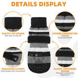KOOLTAIL Anti Slip Dog Socks to Prevent Licking Paws and Slipping, Extra-Thick Grip Pet Boots & Paw Protectors, Winter Warm Puppy Shoes Booties for Hardwood Floors Small Medium Large Senior Dogs,XL