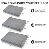 AUPETEK Heated Pet Beds for Indoor/Outdoor Cat & Dog Orthopedic Foam Warming Cat Beds Auto Temperature Control, Washable Cover with Waterproof Liner Thermo Kitty Electric Heating Bed