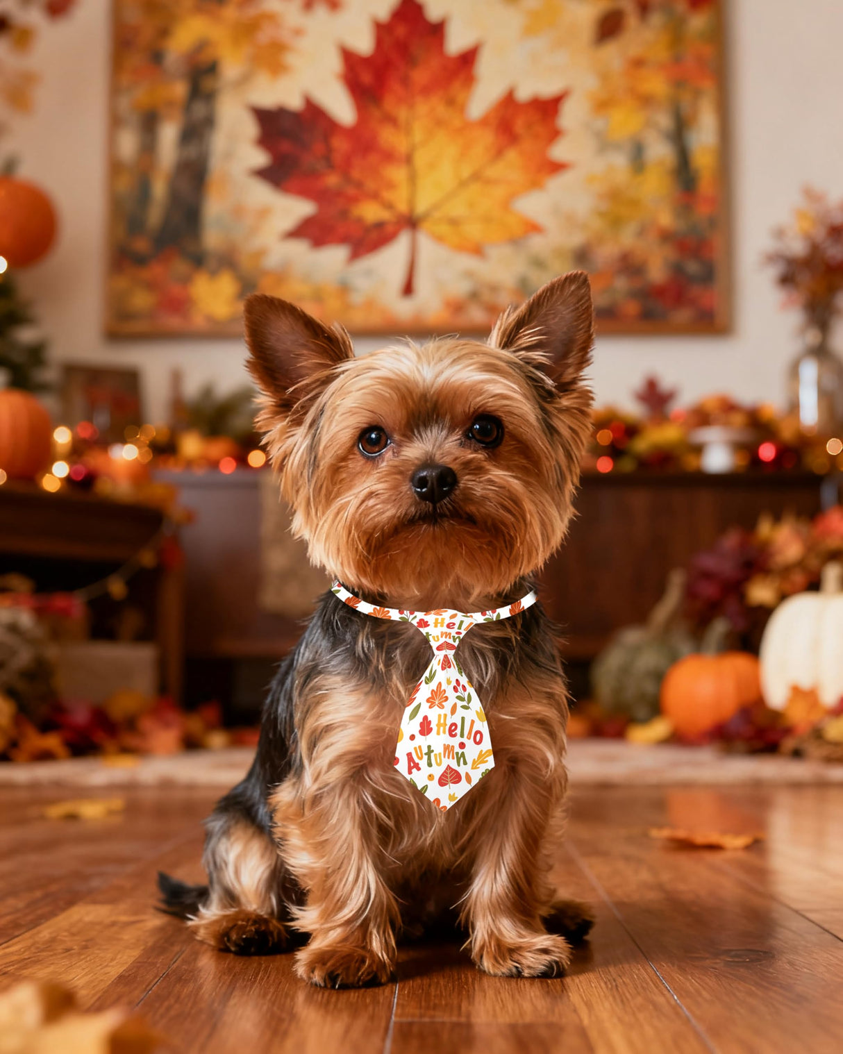 PET SHOW 30 Pack Fall Small Dog Ties Neckties for Doggies Cats Pumpkin Maple Leaf Adjustable Collar Neck Ties Girl Boy Pets Autumn Costumes Puppy Holiday Grooming Accessories Party Gift Favor