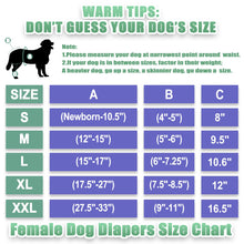 Load image into Gallery viewer, wegreeco Washable Reusable Premium Female Dog Diapers, Medium Large Small Dog Doggie Puppy &amp; Doggy Diapers Female,Period Panties in Heat (Pack of 3, Large)
