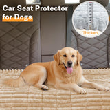 WTHAVEN Dog Car Seat Cover for Back Seat, Dog Bed for Car, Fit for Backseat Extenders, Car Seat Protector, Nonslip Soft Durable for Cars Trucks and SUVs (Light Brown, 24.8"*54")