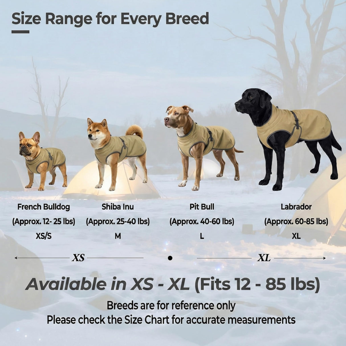 SKIPGEAR Dog Winter Vest with Fur-Safe Buckle (No Hook & Loop), Water-Repellent Fleece Lined Jacket, 360° Reflective, Leash Hole & Leg Straps, Adjustable for Hiking & Active Dogs (Brown, X-Small)