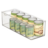 Plastic Stackable Pantry Bin with Handles, Clear
