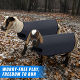 Shinylin Weatherproof Goat Blanket for Winter Sheep and Calf Blanket Soft Fleece Lining Goat Coat for Show Goats, Pets & Livestock Adjustable Belly Straps for Secure Fit(Gray,Size XL)