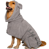 SOGGYDOGGY® US: Luxury Dog Bathrobe, Super Absorbent Microfiber Dog Bath Supplies, Fast Dry in Minutes, Thick & Soft Robe - Pet Grooming, Wash & Pet Hair Dryer - All-Season Dressing Gown (XS)