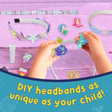 PURPLE LADYBUG Mermaid Headband Making Kit - Mermaid Hair Accessories for Girls 6-8 Years Old - DIY Hair Kit for Girls - Mermaid Crafts for Girls Ages 6-8, Stocking Stuffers for Girls Christmas Gifts