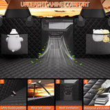 Chilino Back Seat Extender for Dogs - Large Space, Waterproof Dog Car Seat Cover for Back Seat with Hard Bottom Holds 420lbs, Upgraded Material Waterproof Pet Car Bed Dog Hammock for Car