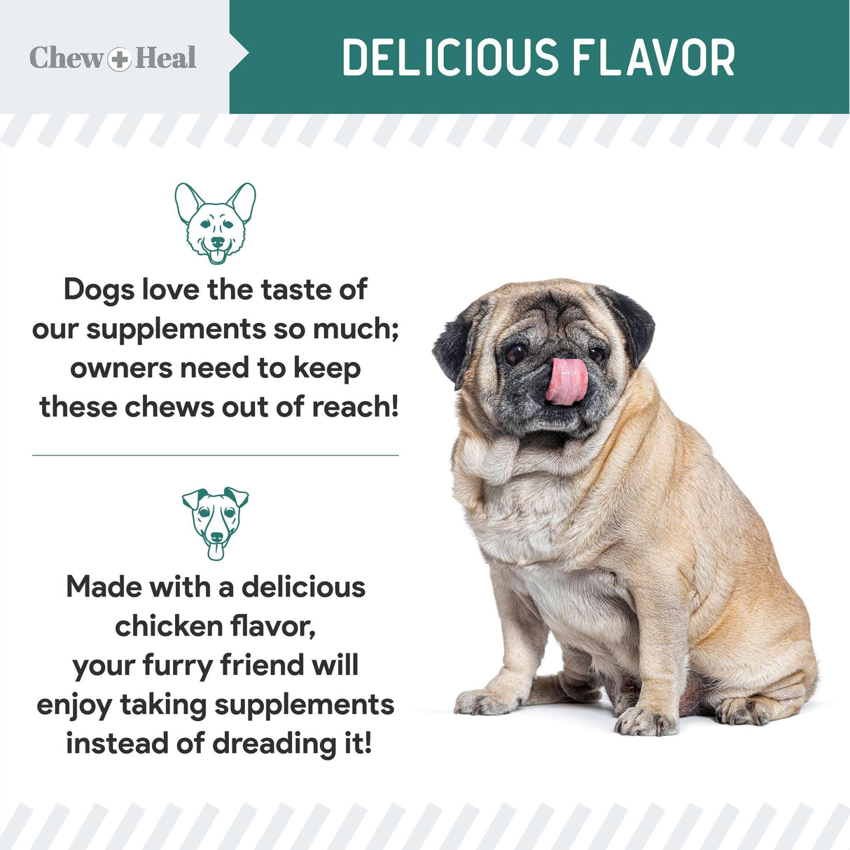 12-in-1 Multivitamin for Dogs - 60 Puppy and Senior Dog Vitamin and Supplement Soft Chews for Hip and Joint - Advanced Formula with Glucosamine, Omega 3,6,9, Vitamins, Probiotics, and More