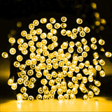 Dazzle Bright 300 LED Christmas String Lights, 100 FT Connectable Waterproof String Lights Green Wire with 8 Modes, Christmas Decorations for Indoor Outdoor Xmas Party Yard Garden (Warm White)