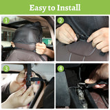 Q-DDOIT Dog Car Net Barrier for SUVs, Pet Barrier with Adjustable Rope and Storage Bag, Dog Fence Barrier for Car Front Seats, Car Divider for Driving Safely with Children & Pets