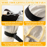 Anti Dust Pants with Shoes for Dogs, Dog Suspenders Boots, Waterproof Protective Dog Clothing, Medium Size, Jacquard Chiffon Waterproof Coated Fabric