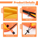 Lifeunion Dog Sleeping Bag with Storage Bag Waterproof Warm Packable Dog Bed for Travel Camping Hiking Backpacking (Orange)