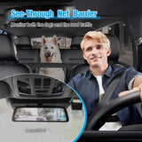 Feestars Dog Barrier for SUV Truck,56" Car Divider for Pet, SUV Dog Barrier for Cargo Area,Back Seat Car Gate with See Through Net Mesh