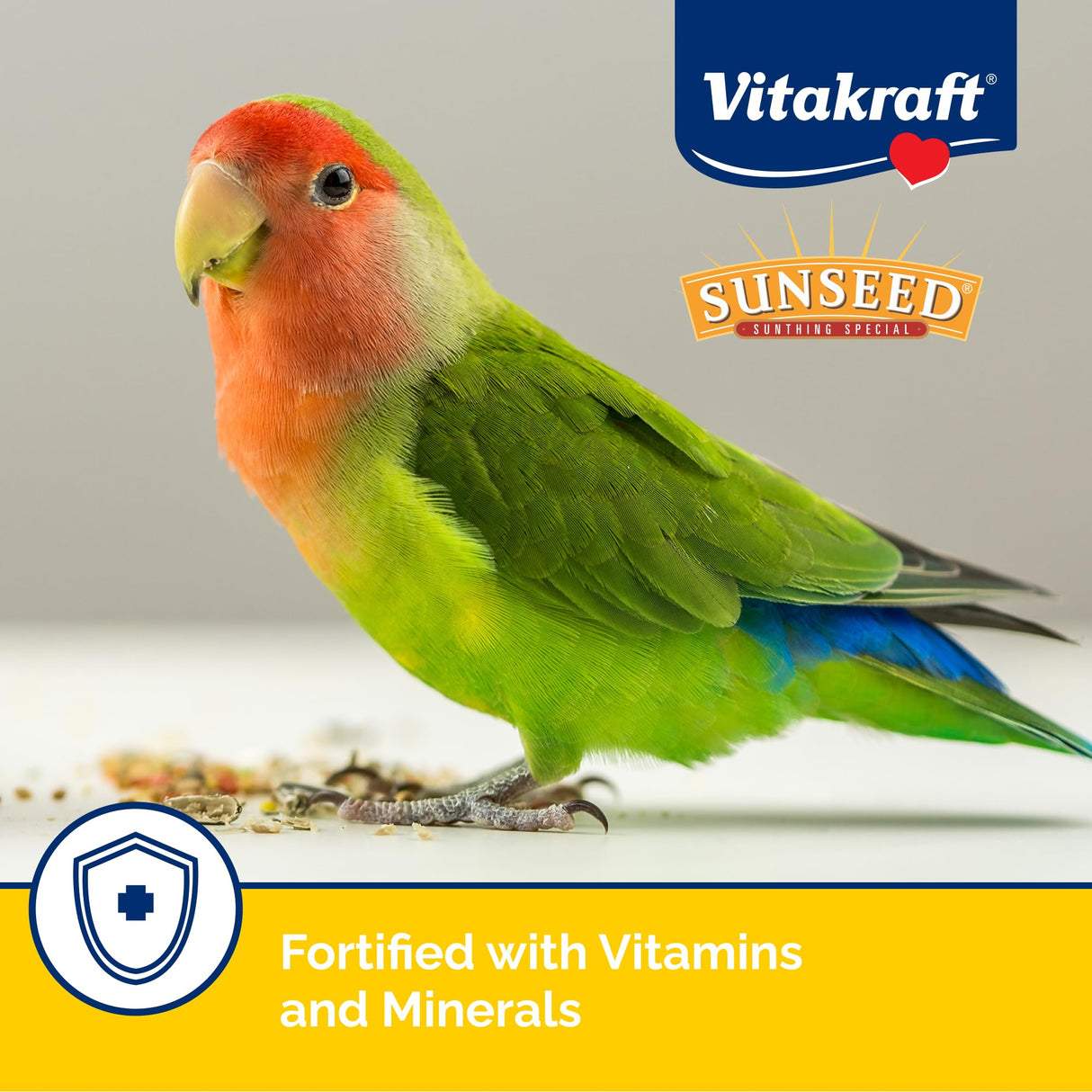 Vitakraft Vita Smart Gourmet Cockatiel and Lovebird Food - Vitamin-Fortified - Daily Pet Bird Food 4 Pound (Pack of 1)