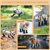 BECEMURU Dog Boots Shoes Leggings with Anti-Slip Sole,Dog Paw Protector, Perfect for Outdoor Walking, Hiking, Waterproof and Anti-Fall Dog Shoes with Adjustable Strap (M)