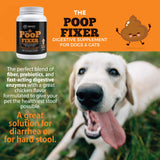Poop Fixer Carrot & Pumpkin Powder for Dogs & Cats – Digestive Support & Fiber Supplement – Firm Stool, Healthy Poop, Anal Gland Support, Dog Diarrhea & Cat Constipation Relief – 13.4 oz