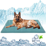 GOLOPET Dog Cooling Mat 34x23 in Summer Waterproof Breathable Teslin Mesh, Durable, Non-Slip, Portable Maximum Weight Capacity 60 lbs. Black