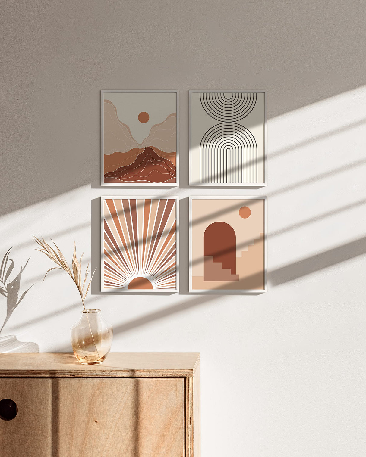 HAUS AND HUES Standalone Aluminum White Frames Set of 15-8x10