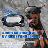 Pacify Dog Goggles for Large Dogs, UV Protection Dog Sunglasses with Adjustable Strap for Medium Large Dog Pet Glasses (Clear)