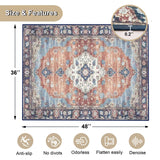 LYEMAT Chair Mat for Hardwood Floor, 36"x48" Under Office Desk Mat for Rolling Computer Chair, Anti-Slip 1/5" Thick Hard Floors Area Rug for Home Office