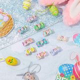 Waydress 40 Pieces Easter Dog Bows Rabbit Bunny Egg Hair Bowknot Pet Easter Bows with Rubber Bands Puppy Easter Rhinestone Bows Handmade Dog Easter Grooming Accessories for Easter Pet Supplies