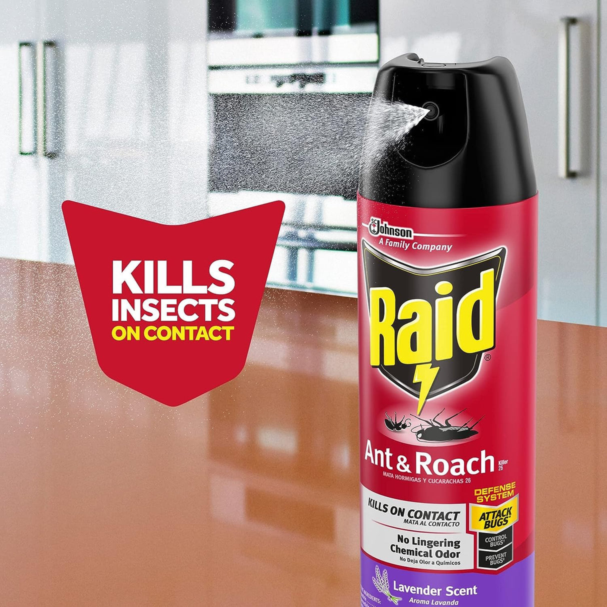 Raid Ant & Roach Killer Lavender 17.5 Ounce (Pack of 12)