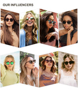 SOJOS Small Round Classic Polarized Sunglasses for Women Men Vintage Style UV400 Lens MAY SJ2113, Tortoise/Grey