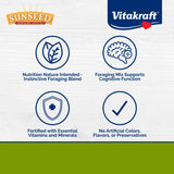 Vitakraft Sunseed Vita Prima Daily Adult Rabbit Food 8 lb Bag with Timothy Hay Pellets Vegetables and Fruits Providing Wholesome Daily Nutrition for Happy Healthy Rabbits