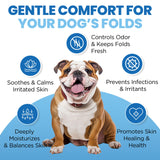 Yibesi Wrinkle Balm for Dog Wrinkles 3 Oz Includes Applicator, Dog Lotion for Dry Itchy Skin Relief, Yeast Infection Treatment, Protects from Cracks & Wounds