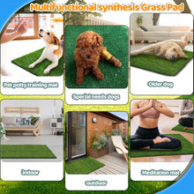 Load image into Gallery viewer, STARROAD-TIM 43.5 x 29.8 inches Fake Grass Pee for Dogs Artificial Grass Rug Pad for Puppy Potty Washable Grass Mat for Pet Training with Drainage Hole
