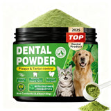 Dog Dental Powder – Helps Clean Teeth & Reduce Tartar, Fresh Breath Support, Natural Dental Care for Dogs, Easy to Use, 60-Day Supply