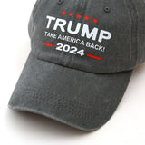 High End 2024 Trump Hat Take American Back Baseball Cap MAGA Trucker Hat USA Flag Hat Grey, X-Small-3X-Large