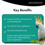RoudyBush Senior Bird Diet, Small, 44-Ounce, Yellow, 2.75 Pound (Pack of 1)