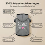 SCMQZöial Cozy Dog Hoodies & Sweater for Small Dogs & Puppies - Boy & Girl Outfit, Snug Fit Winter Hoodie, Ultra-Soft & Gentle for Easy Care, 100% Polyester, Gray, X-Small