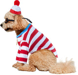 Where's Waldo: Waldo Pet Costume for for Dogs or Cats by Rubies, Medium