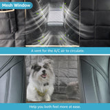 Lassie Dog Hammock for Car, Compatible with 2020-2026 Tesla Model Y Dog Seat Covers,Dog Car Seat Cover for Back Seat with 4 Headrests and 2 Seat Belts, 100% Waterproof Pet Seat Protector for Dogs