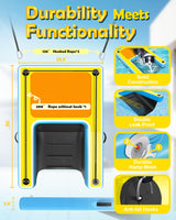 Upgrade Inflatable Dog Ramp,Multi-Use Dog Floats Ladder for Boat Pool Dock Lake,Non-Slip One-Piece Ramp Mesh Swimming Plank for Pup& Large Dogs Up to 240 lbs,Portable for Car Travel,Water Play