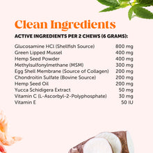 Load image into Gallery viewer, Senior Hemp Hip &amp; Joint Supplement for Dogs - Dog Joint Supplement with Hemp Oil &amp; Powder, Glucosamine, Collagen, MSM &amp; Green Lipped Mussel - Mobility for Senior Dogs (Chicken 90)
