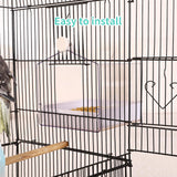 Colorday Bird Bath for Cage, Parrot Bath for Small to Medium Birds, Cockatiels, Parakeets, Budgie, Quaker, Conure, Lovebirds, Finches(6.7X6.7X7.74 inch)