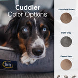 Serta Orthopedic Cuddler Dog Bed for Pets – Chocolate Brown (X-Large)