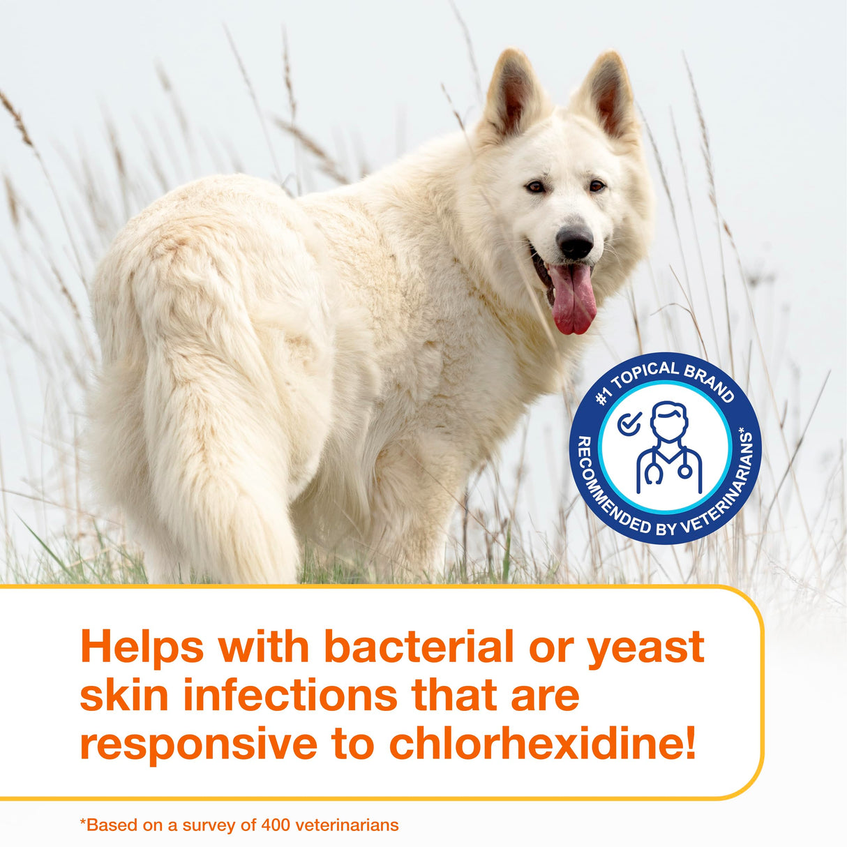 Douxo S3 Pyo Pads, Contains 3% Chlorhexidine & 0.5% Ophytrium, Antiseptic & Hydrating, For Bacterial or Yeast Skin Infections, For Dogs and Cats, 30 Pads