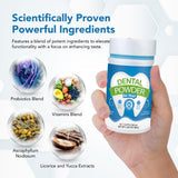 Spanielbuns Dental Powder for Dogs - Plaque Control & Tartar Remover, Breath Freshener with Probiotics, Vitamins & Natural Extracts - Perio Support Powder for Dogs, 2.82 oz (80g)