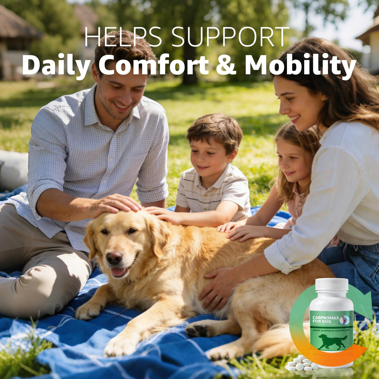 Carpromax for Large Dogs Pain Relief, Joint Support & Mobility for Senior Dogs, 100mg, 100 Tablets