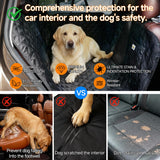 PETTALK Deluxe Double Side Dog Car Seat Cover Back Seat, Waterproof Seat Cover Hammock, Reversible,Heavy Duty,Anti Scratch,Durable Soft Pet Large Dog Cover Protector for Cars SUVs Trucks,ECO-Friendly