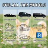 Smouatou Dog Car Seat Cover for Back Seat, Sturdy Backseat Extender for Dogs,New Scratch Resistant, Anti Slip Portable Dog Hammock,Suitable for Cars and SUVs,Car Travel Pet Bed,Hard Bottom (L)