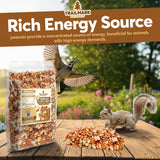25 LB - Raw Shelled Peanuts for Squirrels, Out of Shell Peanuts for Birds and Wildlife- Squirrel Food, Wild Bird Seed - Grown in The USA